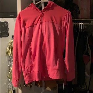 Pink adidas zip up jacket